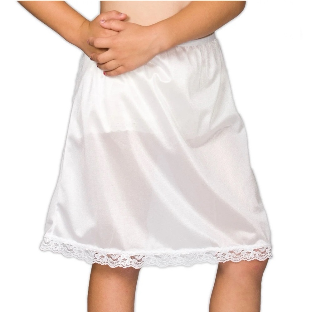 IC Collection White Nylon Half Slip - Picture 4 of 5